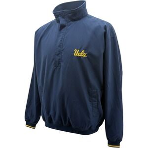 Campus Drive UCLA Bruins Navy Windbreaker Pullover Embroidered Vintage Mens XL